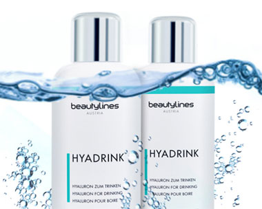 Beautylines HyaDrink bei Bewell, Fachhandel für Beauty & Wellness, Birgit Weißenberger, Bad Soden